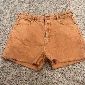 Anthropologie Pilcro Ultra High-Rise Slim Denim Shorts Size 27 Waist